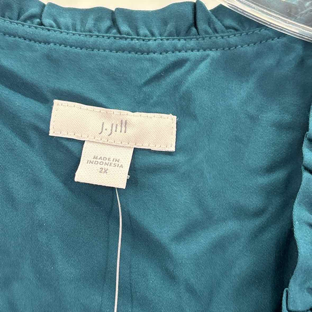 Size 2X J JILL Green Dress