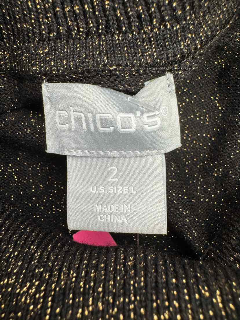 Size L Chico's Black Sweater
