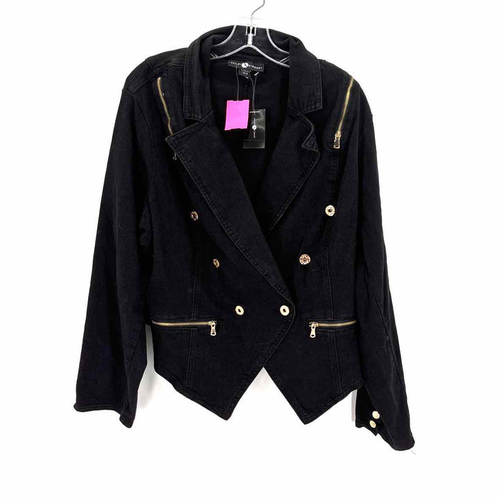 Size 14/16 Ashley Stewart Black Denim Jacket
