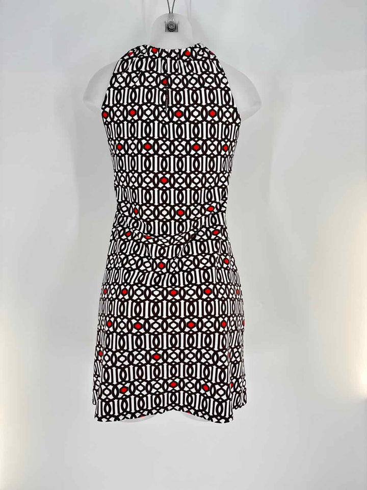 Size XS Brown Print Dress