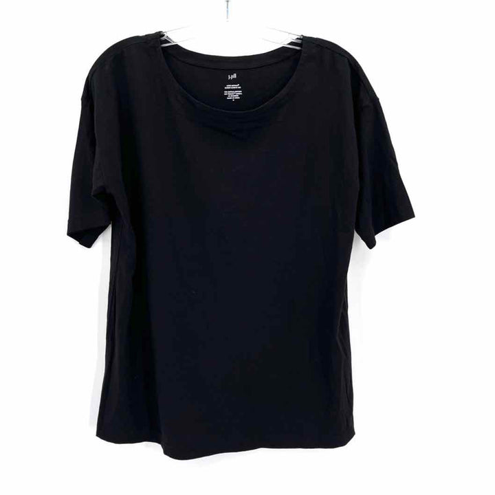 Size M J JILL Black Cotton Tencel Shirt