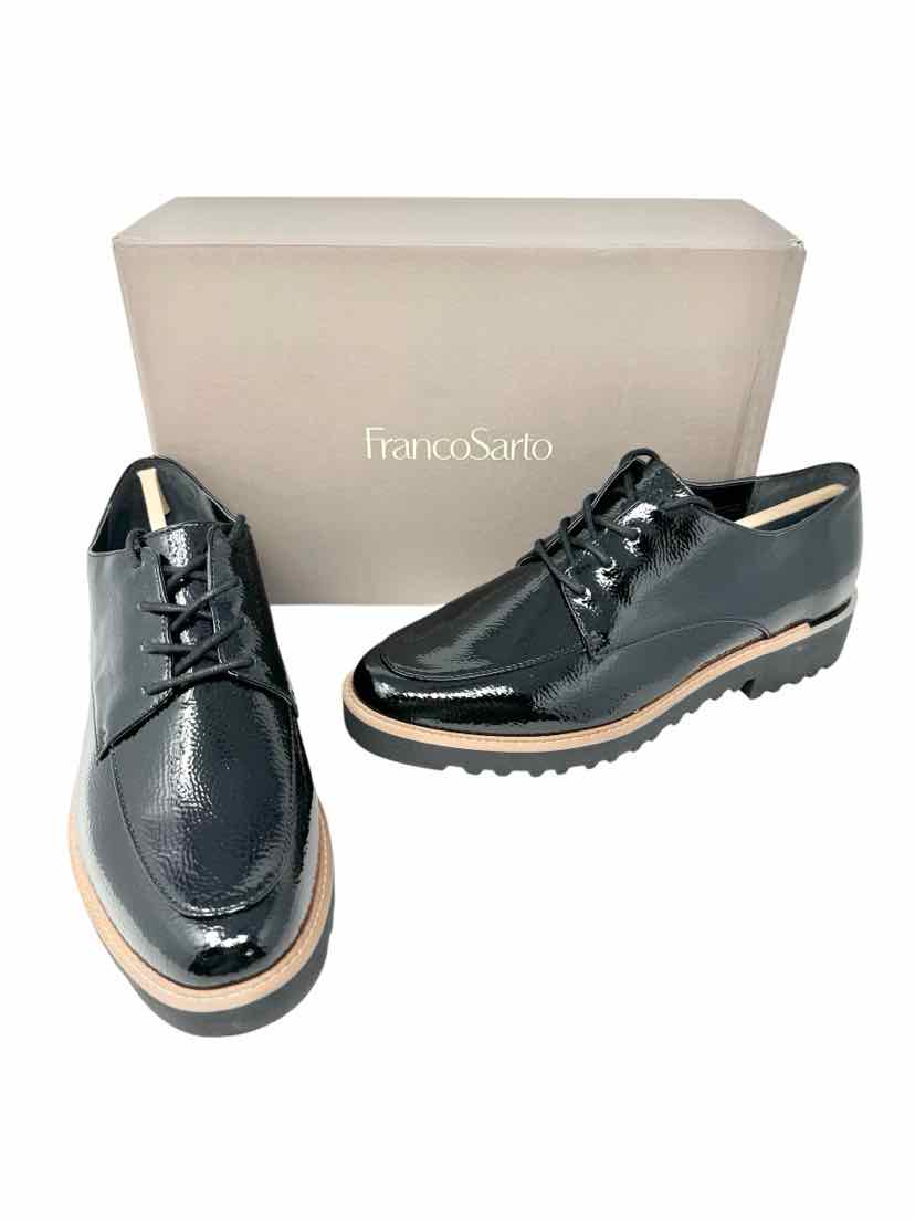 Shoe Size 10 FRANCO SARTO Black Flats