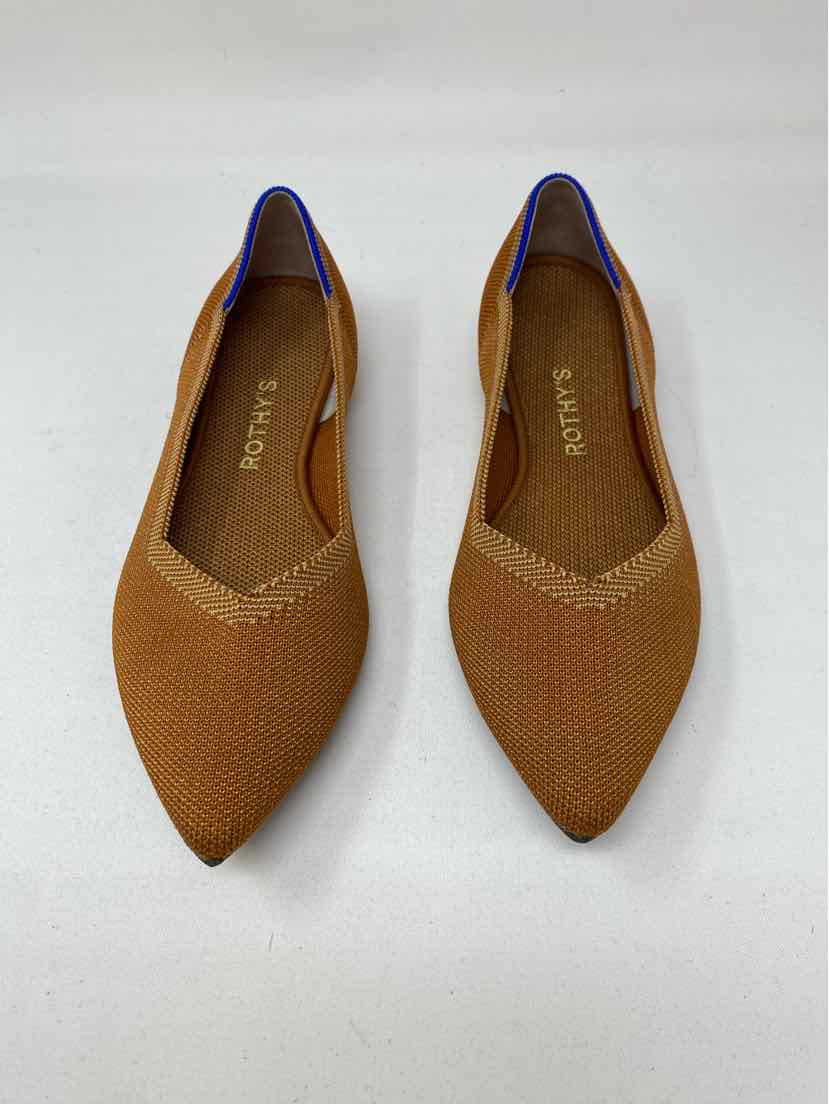 Shoe Size 8.5 ROTHY'S Tan Flats