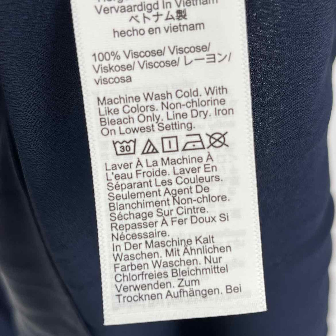 Size 2 J Crew Navy Sateen Dress