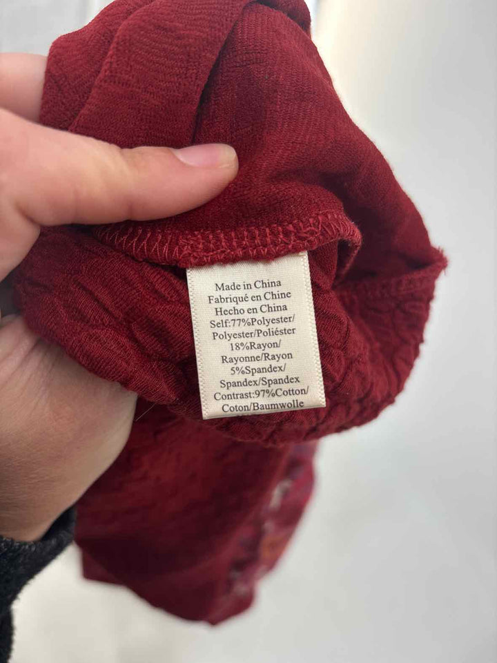 Size S Anthropologie Burgundy Sweater