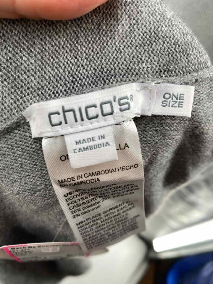 Size One Size Chico's Gray Cardigan