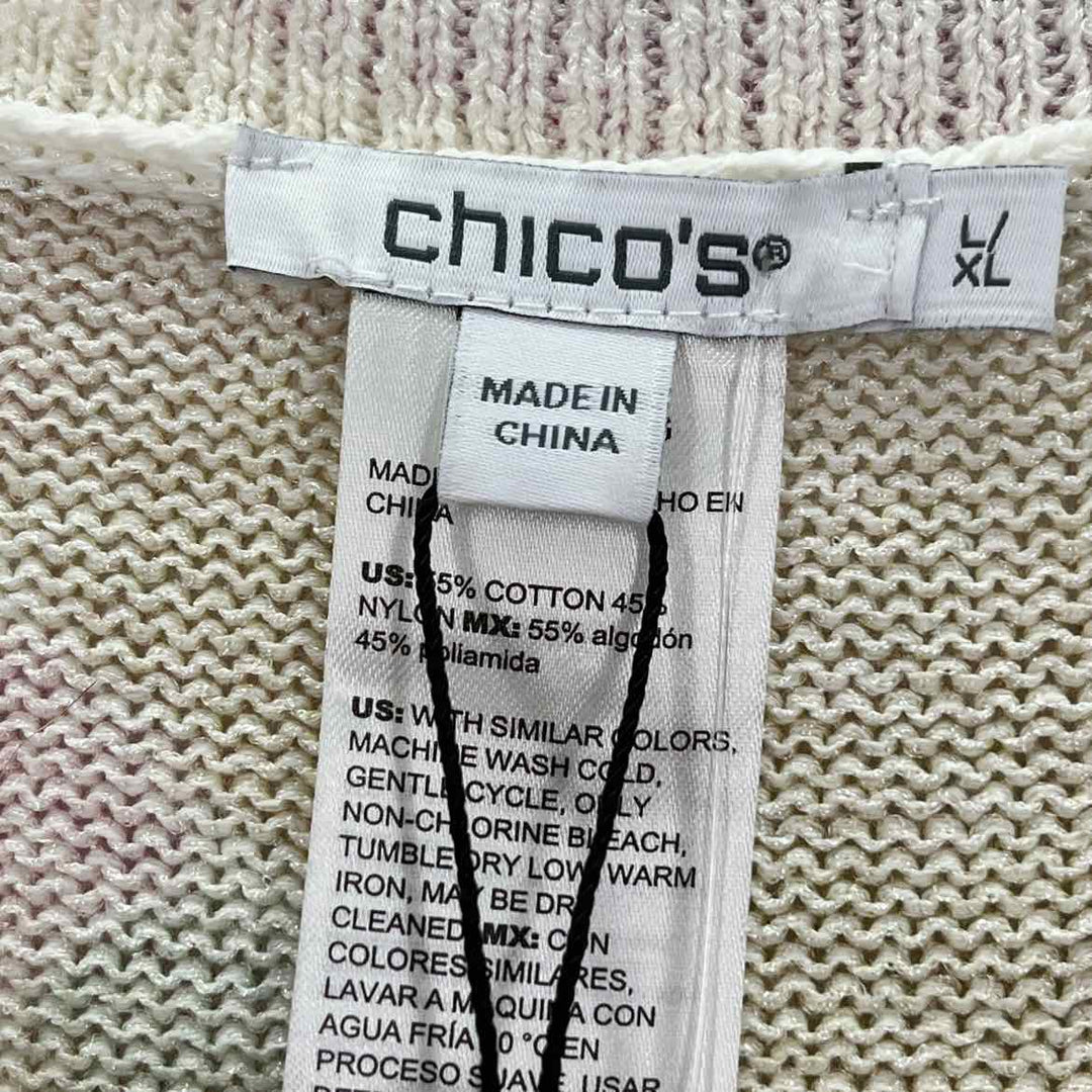 Size L/XL Chico's Ivory Sweater