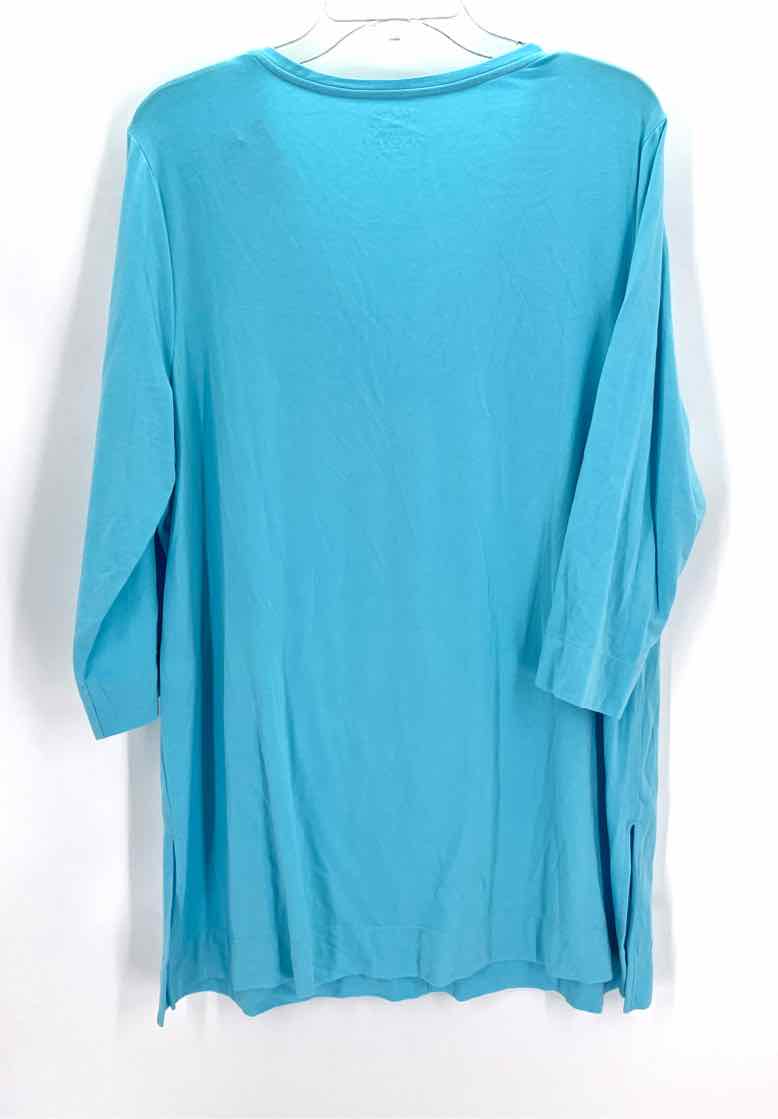 Size XL Chico's Teal Cotton Shirt