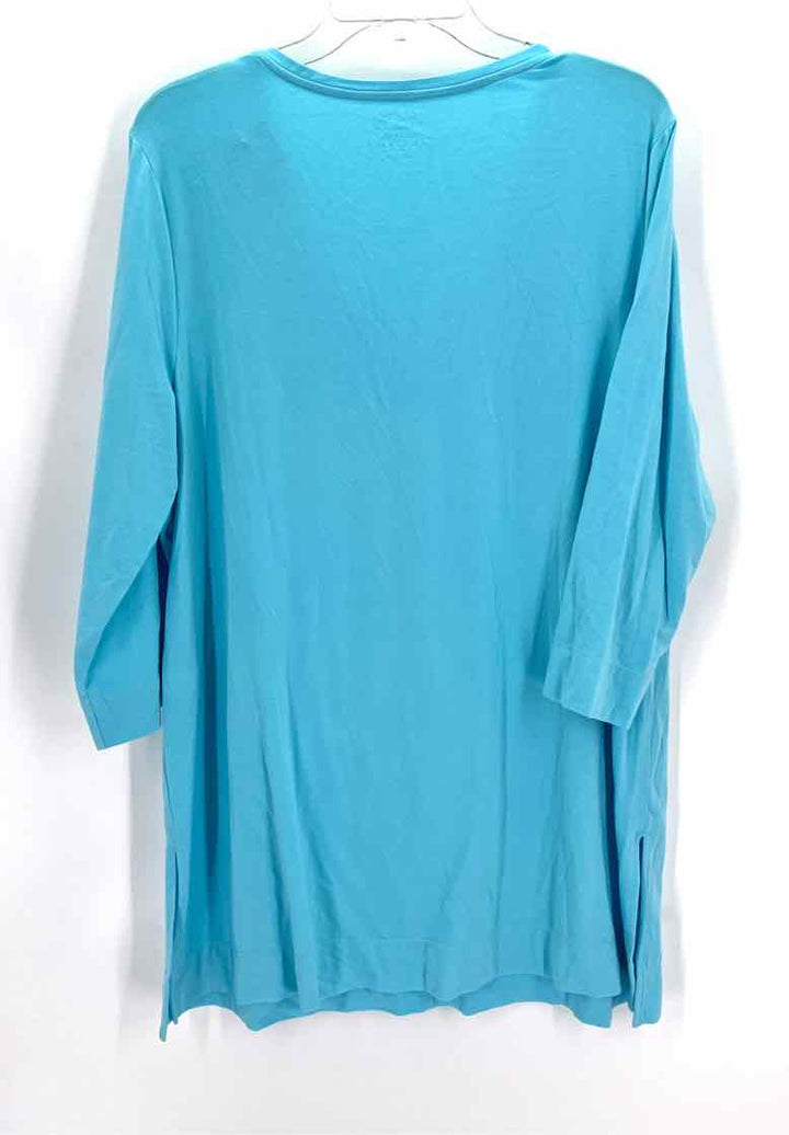 Size XL Chico's Teal Cotton Shirt