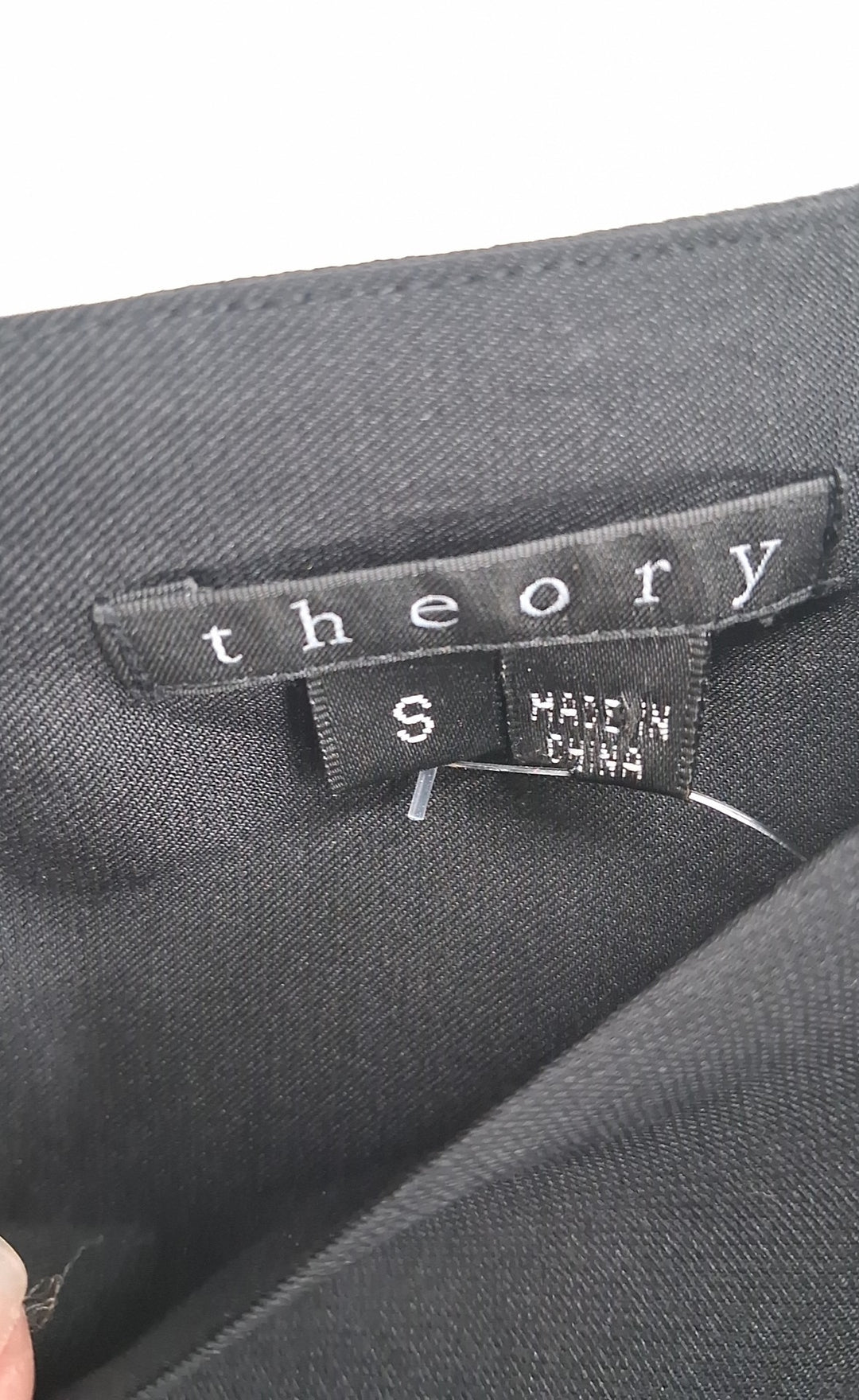 Size S THEORY Black Silk Shirt