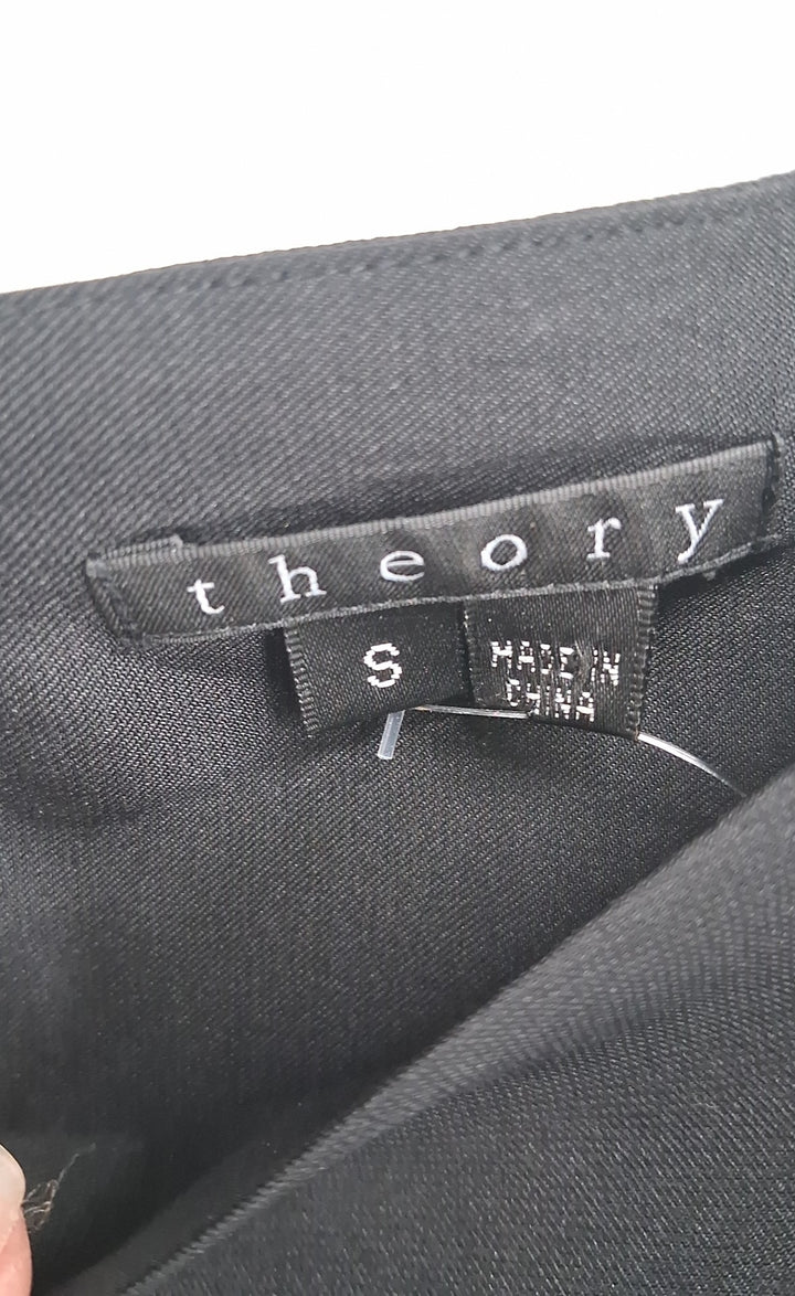 Size S THEORY Black Silk Shirt