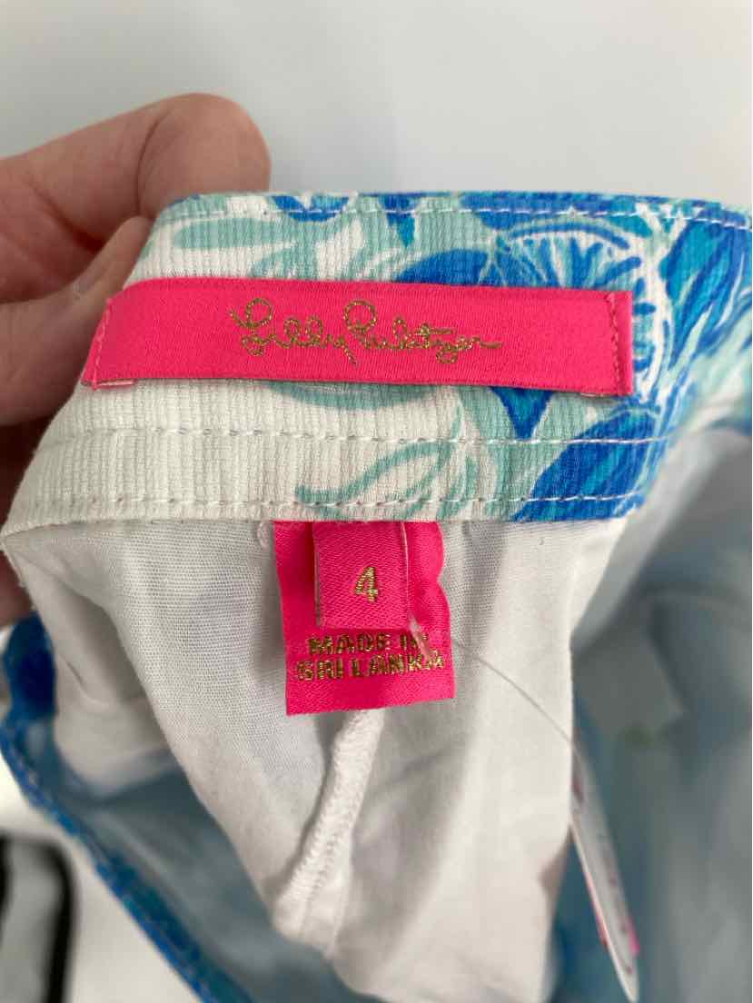 Size 4 Lilly Pulitzer Blue Print Skirt