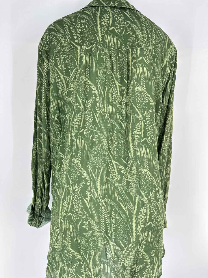 Size L Pilcro & the Letterpress Green Shirt