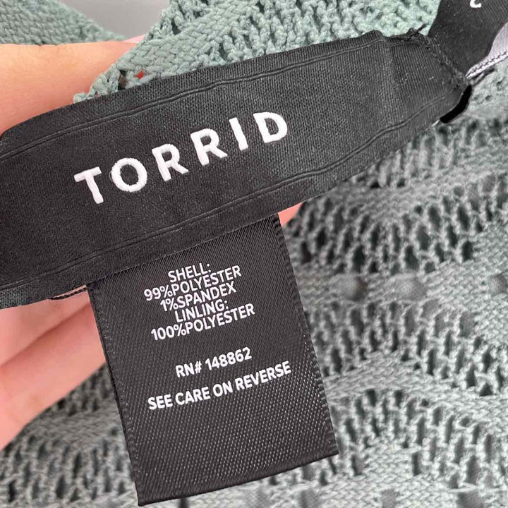Size 2X Torrid Sage Lace Pants