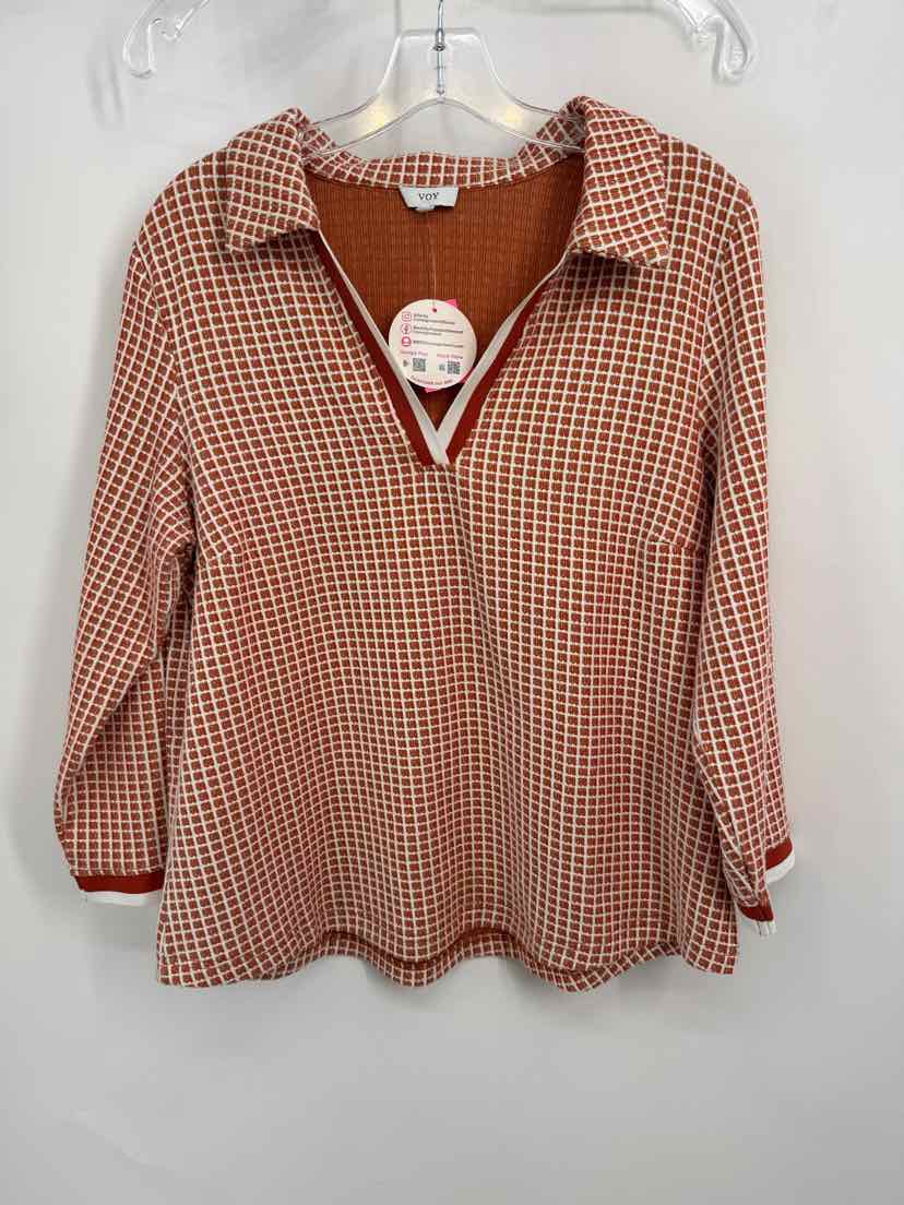 Size L ORANGE PRINT Shirt