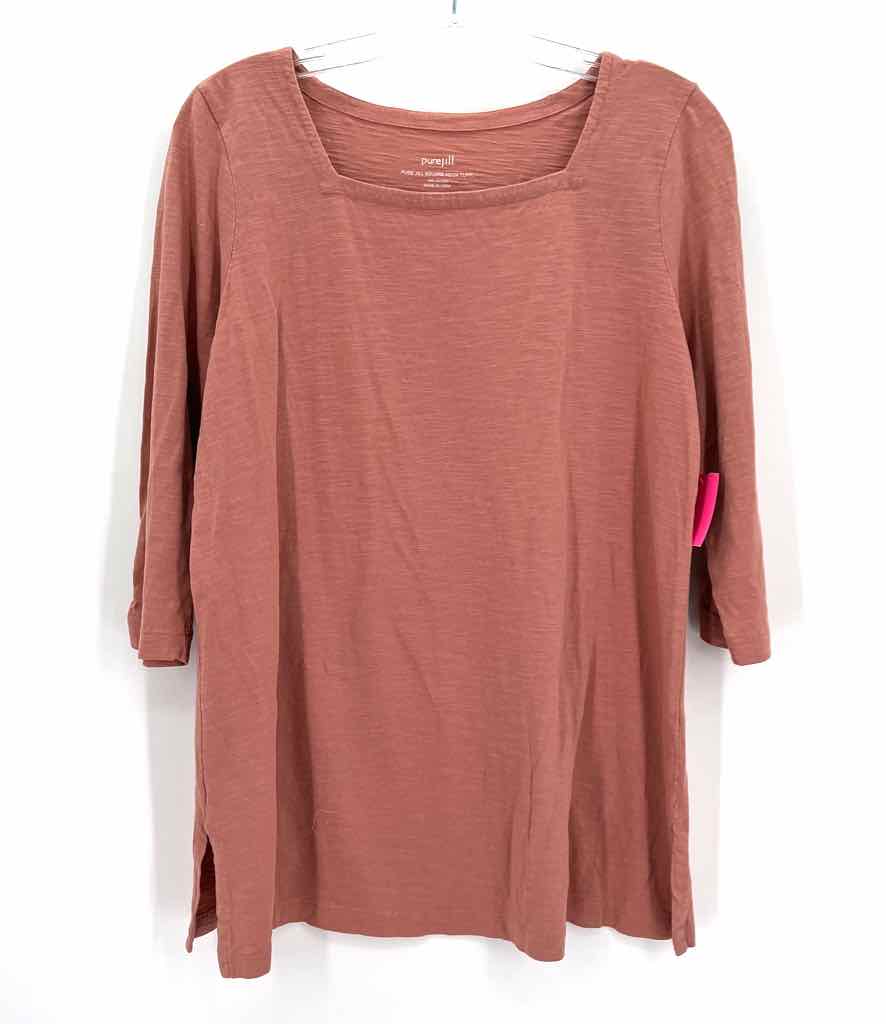 Size M J.JILL Salmon Shirt