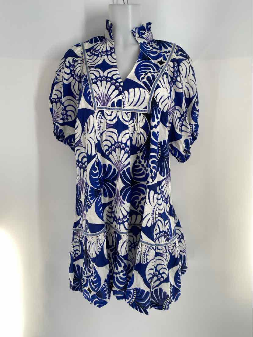 Size M Umgee Blue Print Dress