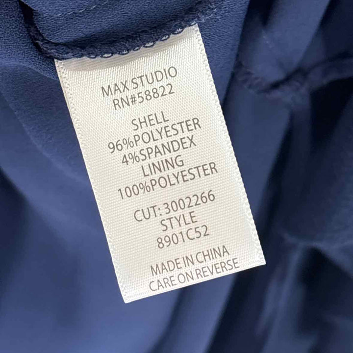 Size L MAX STUDIO Navy Dress