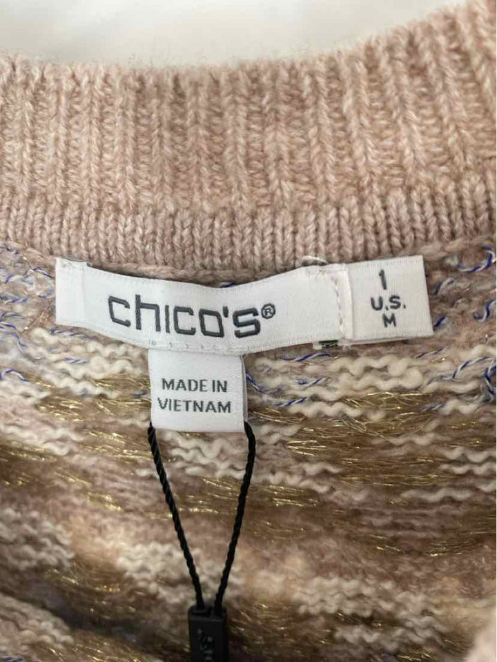 Size M Chico's Tan Sweater