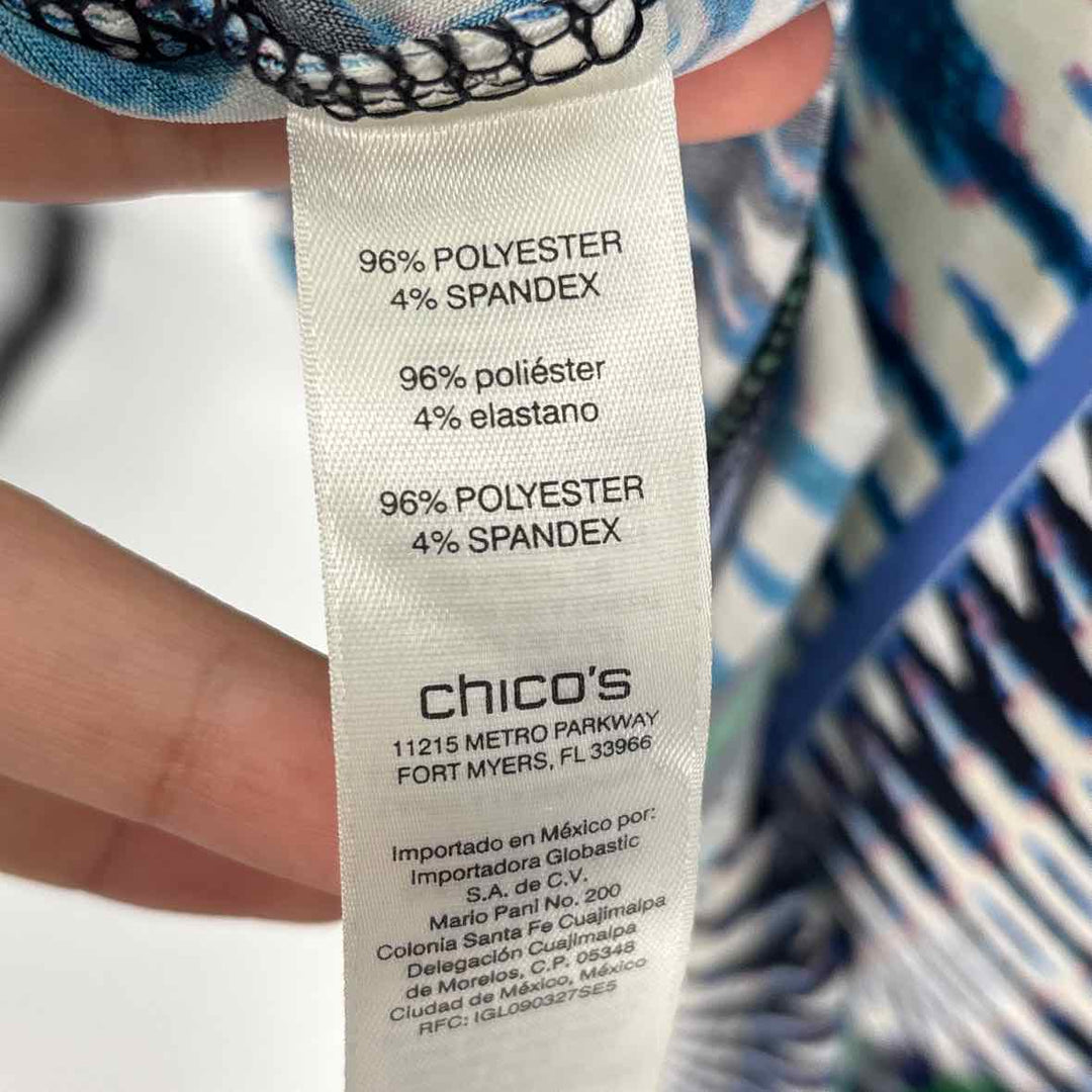 Size XL Chico's Blue Print Dress