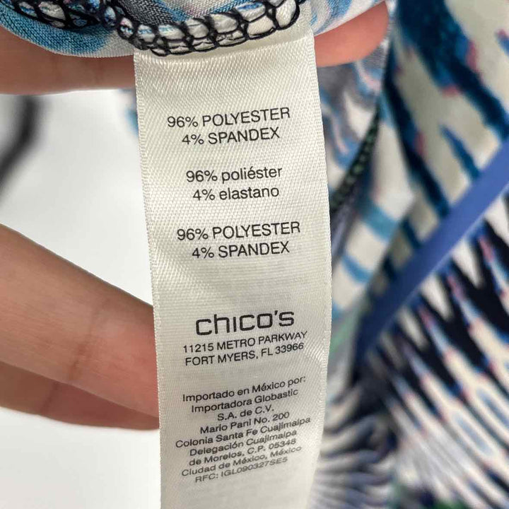 Size XL Chico's Blue Print Dress