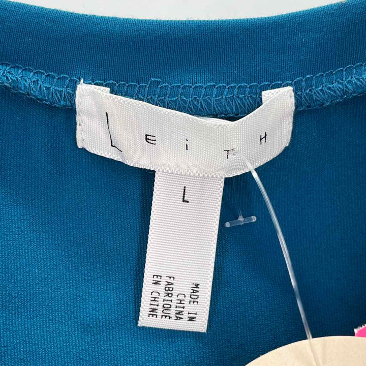 Size L LEITH Teal Knit Dress