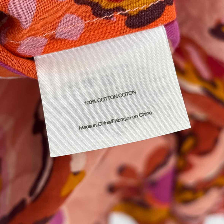 Size 10 Tory Burch Peach Cotton Shirt