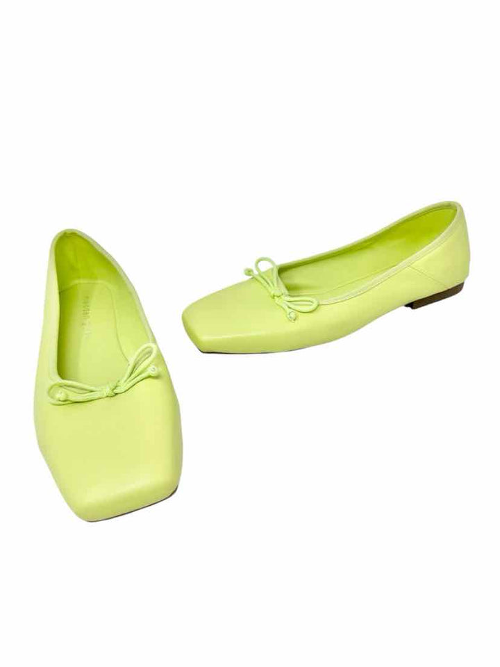 Shoe Size 9 Steve Madden Lime Green Leather Flats
