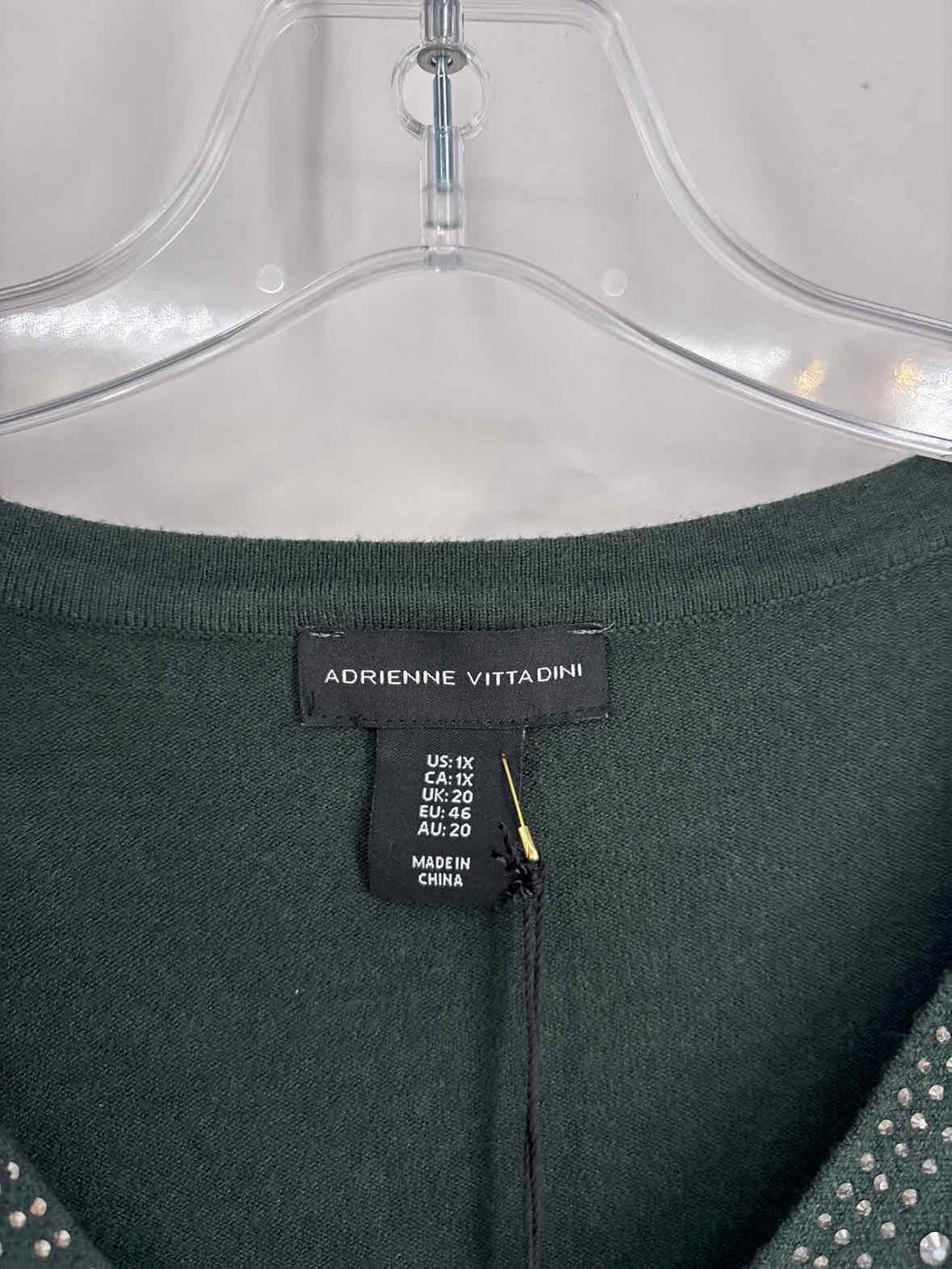 Size 1X Green Sweater