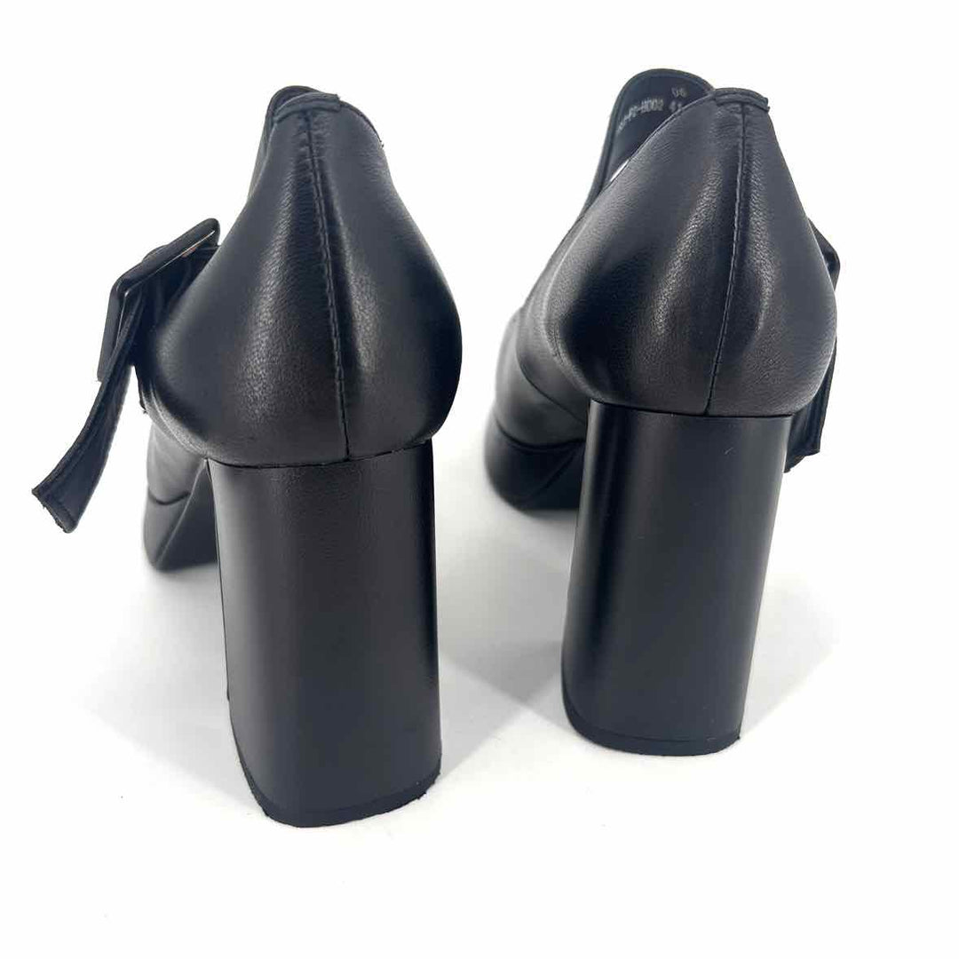 Shoe Size 41 L LOVE Black Leather Heels