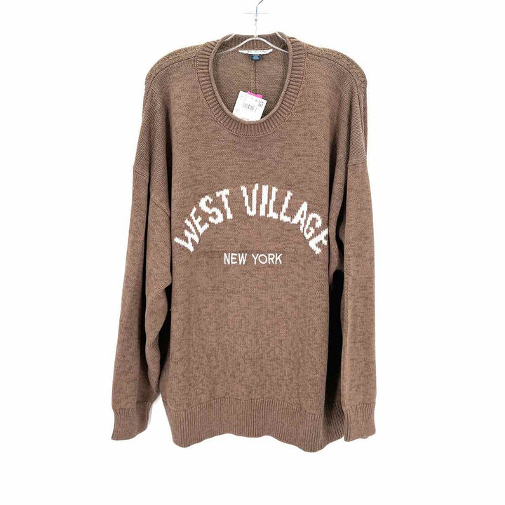 Size XL AERIE Brown Knit Sweater