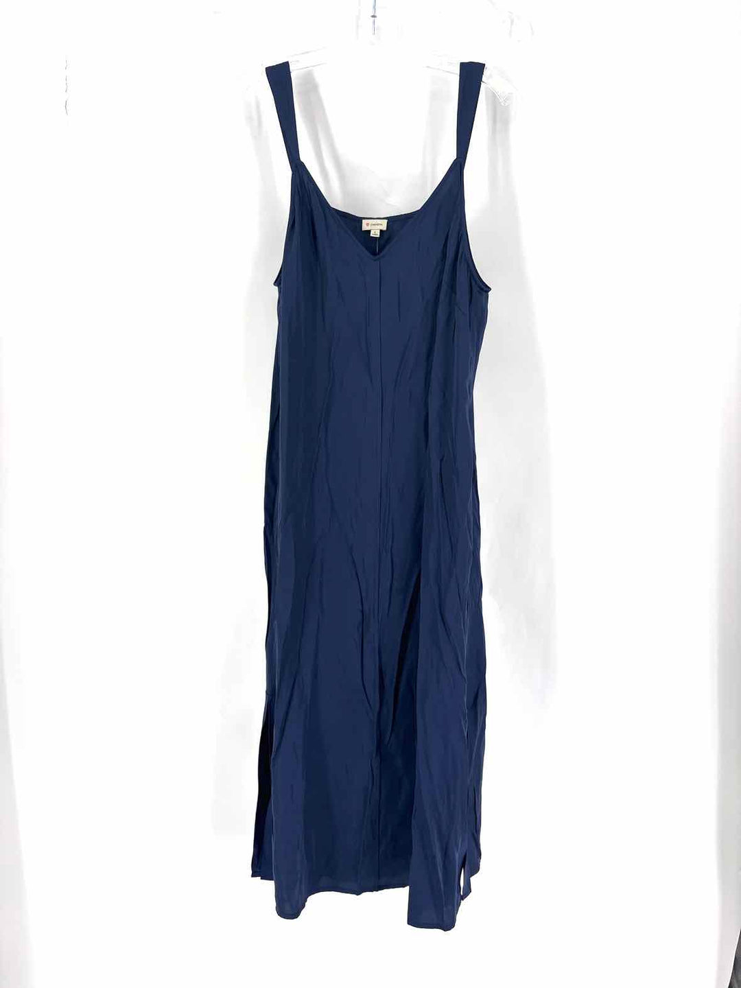 Size L CREMIEUX Navy Sateen Dress
