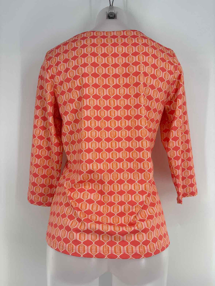 Size L J MCLAUGHLIN Orange Shirt