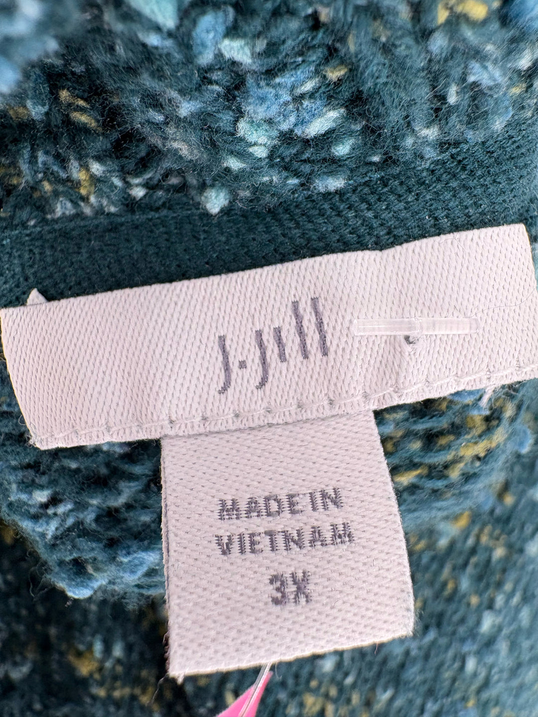 Size 3X J JILL Green Knit Sweater