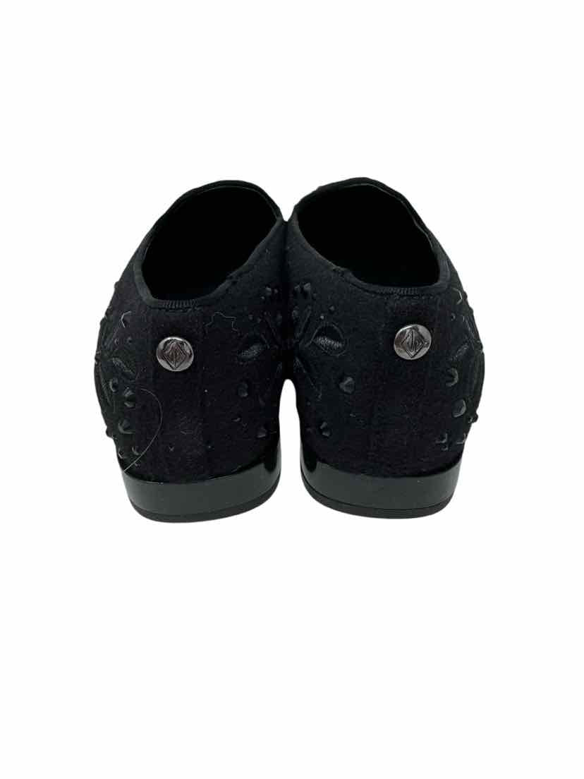 Shoe Size 9 DONALD PLINER Black Velour Loafers