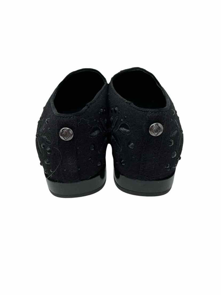 Shoe Size 9 DONALD PLINER Black Velour Loafers