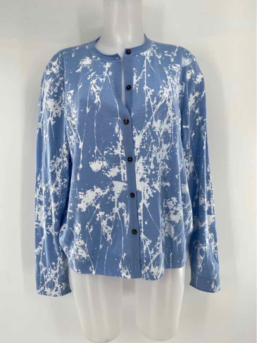 Size XXL LAFAYETTE Light Blue Cardigan