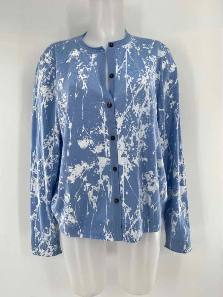 Size XXL LAFAYETTE Light Blue Cardigan