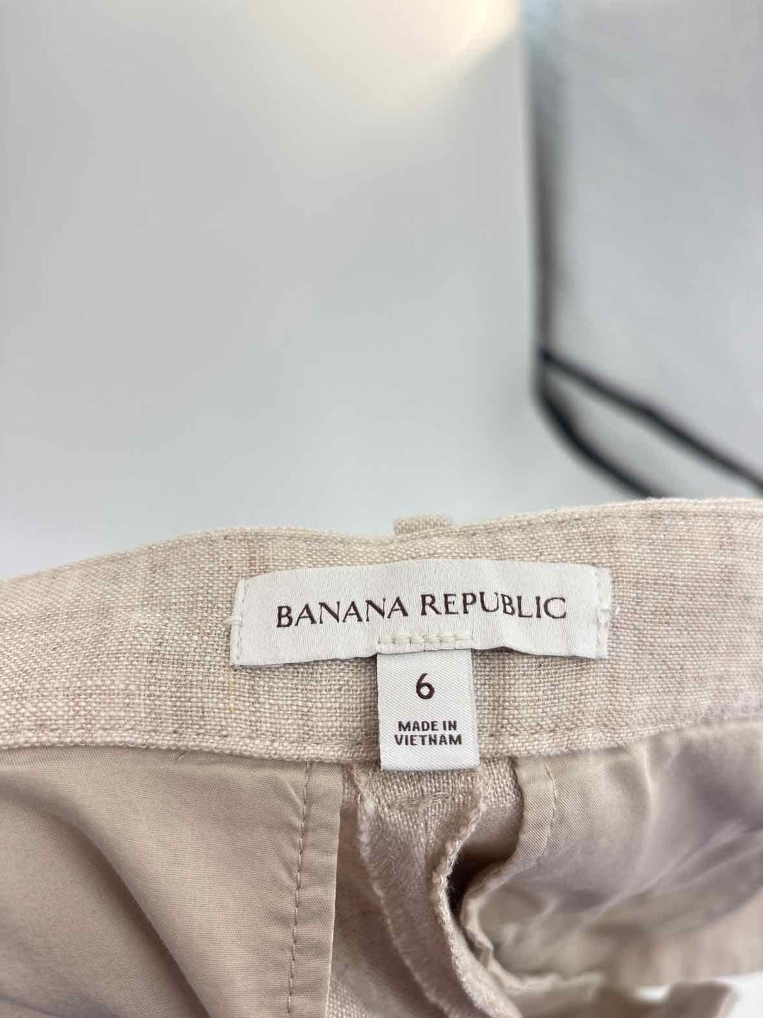 Size 2 Banana Republic Tan Linen 2 PC Dress