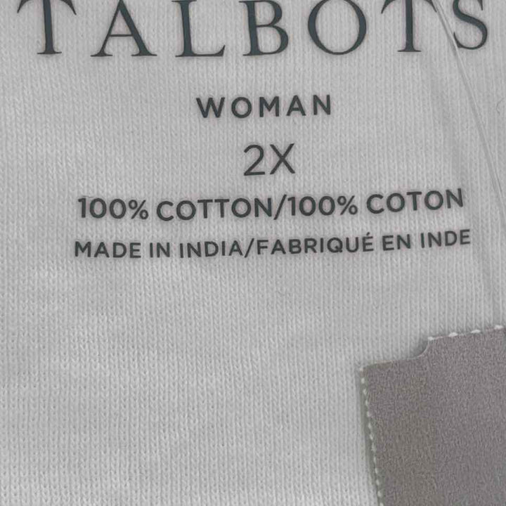 Size 2X Talbots White Shirt