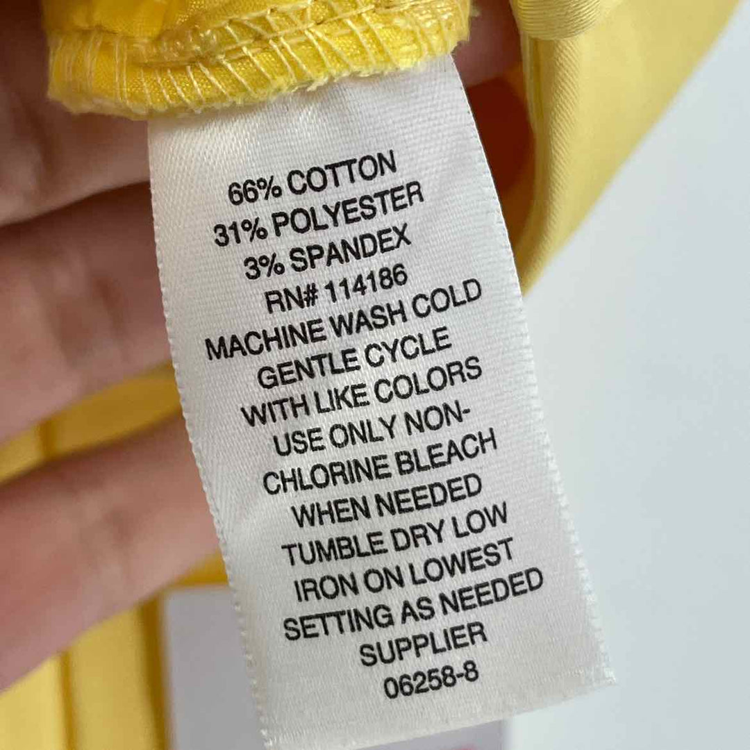 Size 16 LIZ CLAIBORNE Yellow Capri