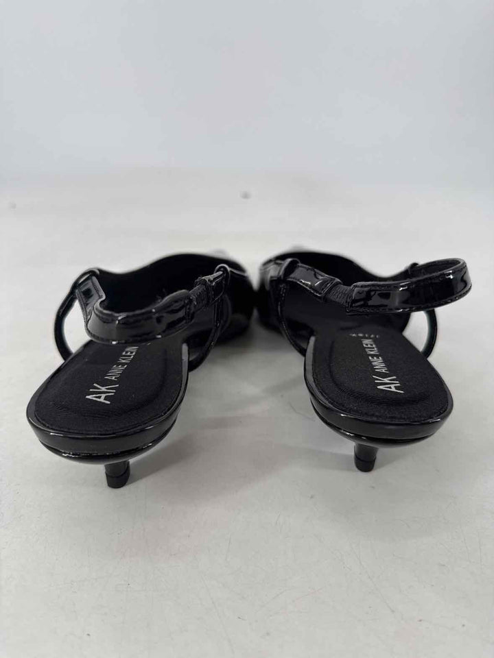 Shoe Size 7.5 Anne Klein Black PATENT Pumps