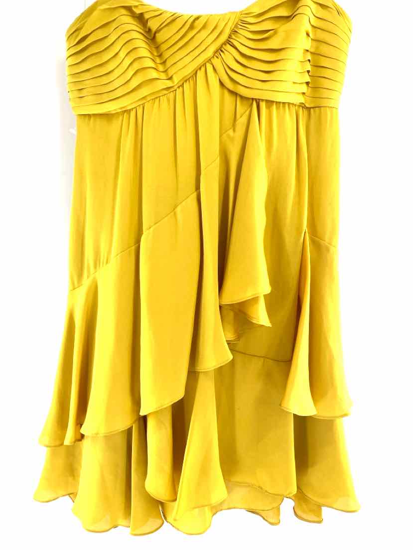 Size 4 BCBG Yellow Dress