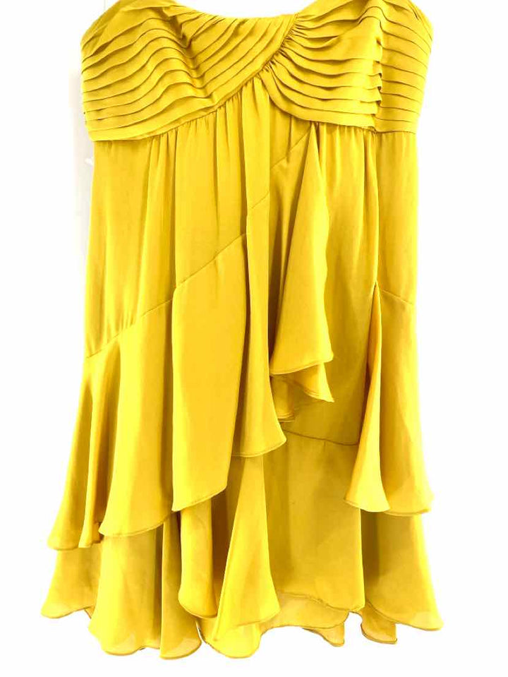 Size 4 BCBG Yellow Dress