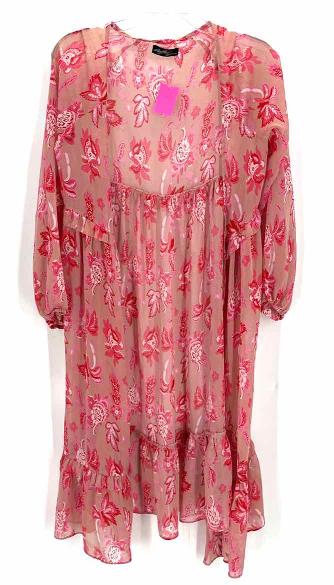 Size S Brown Print Dress