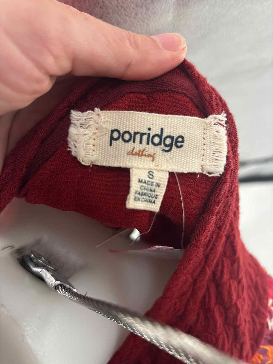 Size S Anthropologie Burgundy Sweater