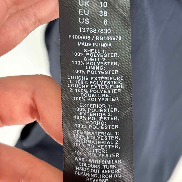Size 6 Asos Navy Sateen Dress