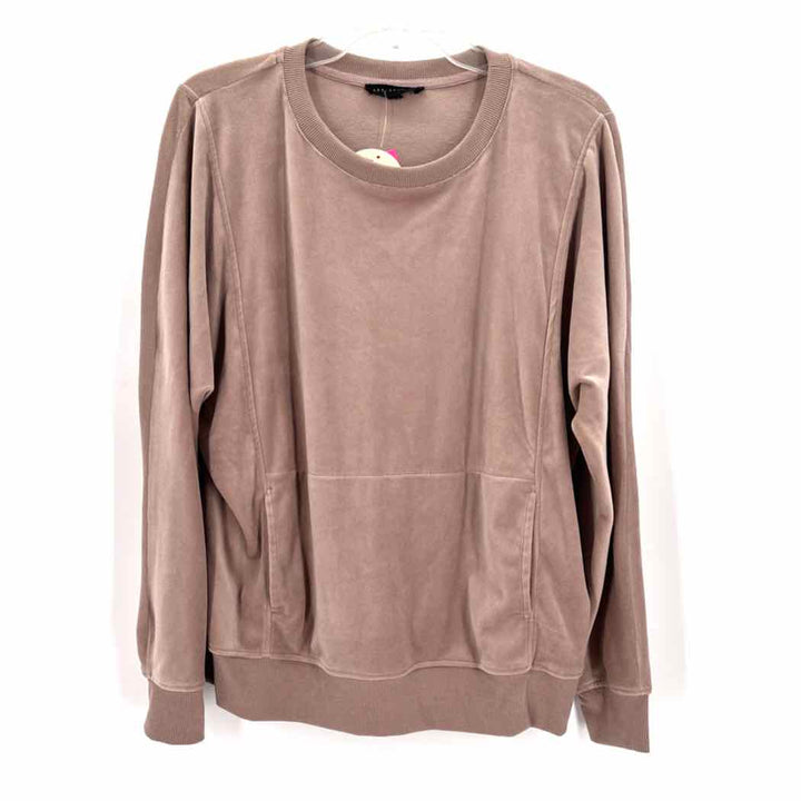 Size L Jane & Delaney Blush Velour Shirt