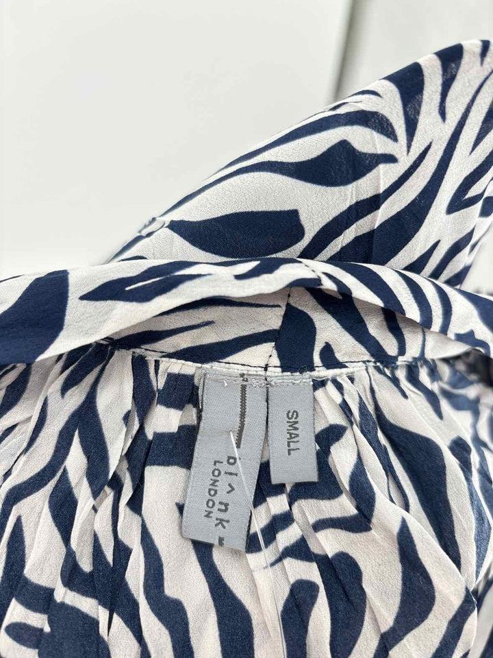 Size S BLANK LONDON Navy Print Shirt