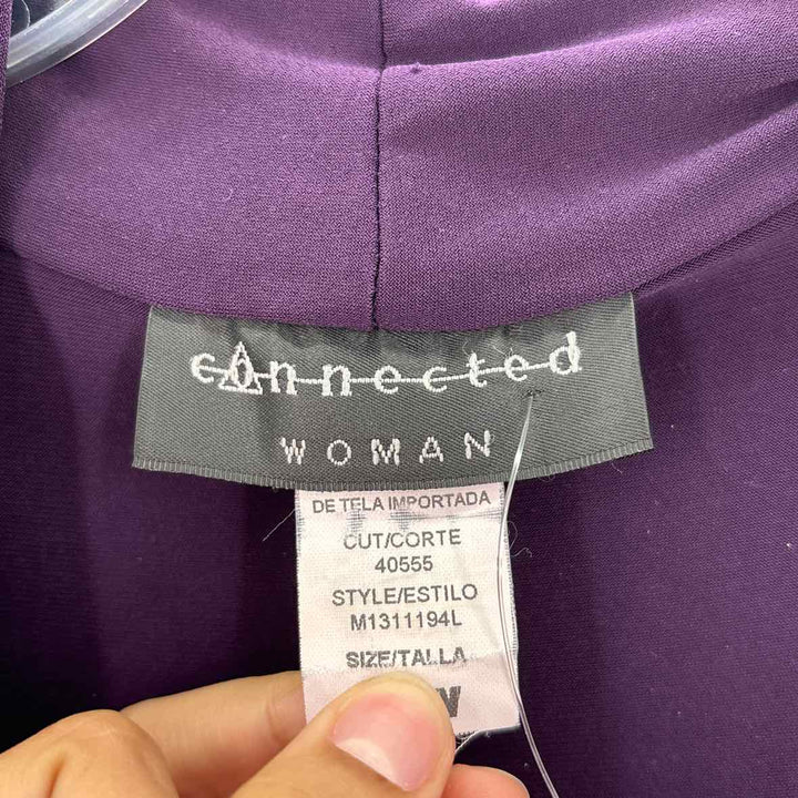 Size 14 CONNECTED APPAREL Purple Dress